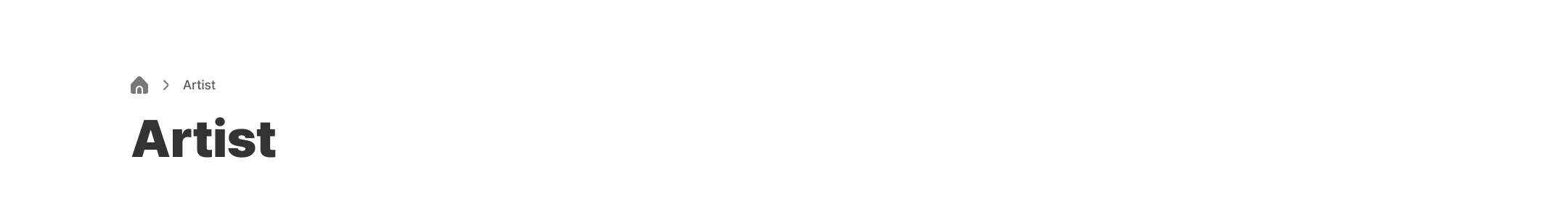 현재 페이지는 artist입니다