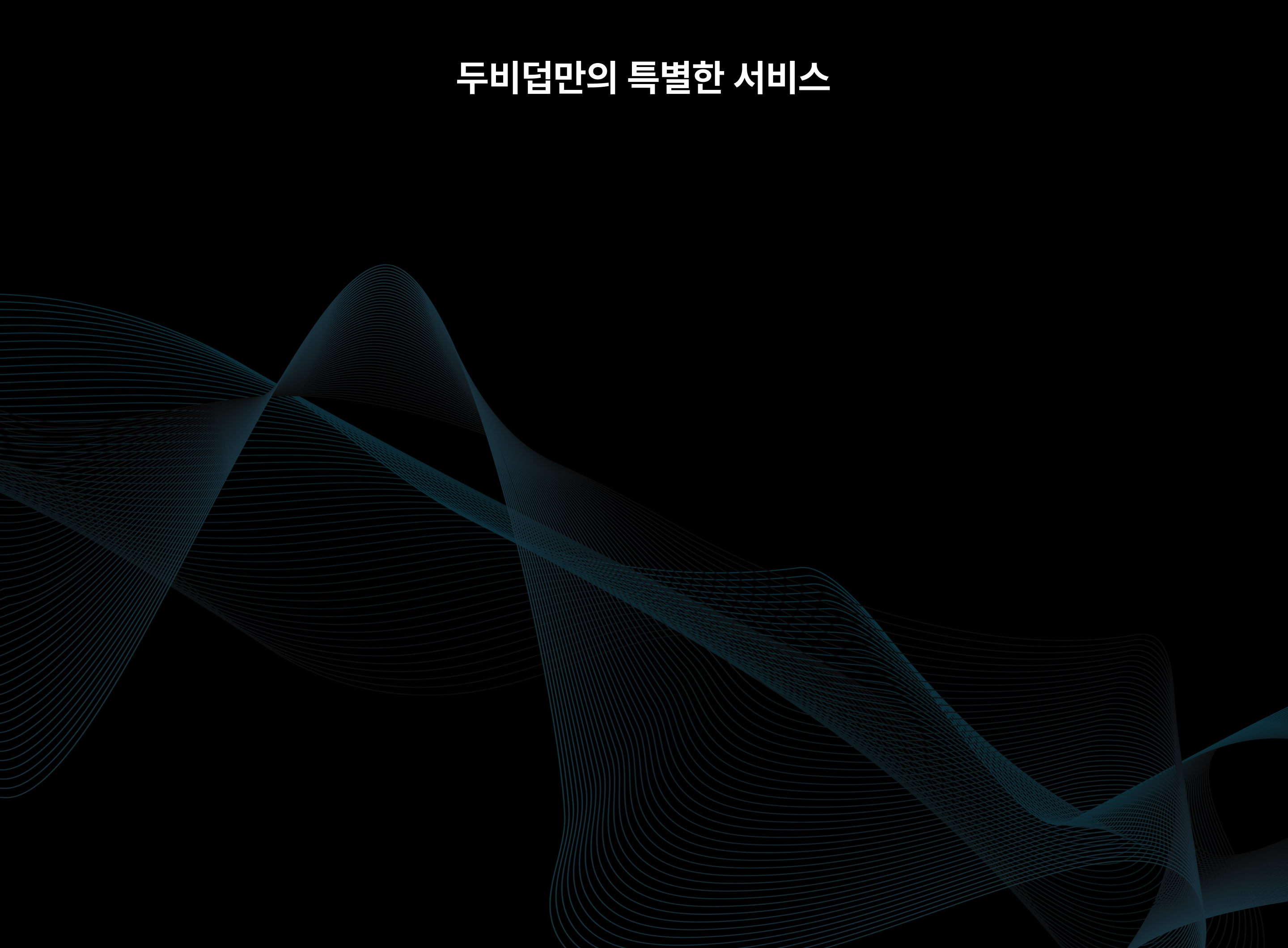 두비덥만의 특별한 서비스